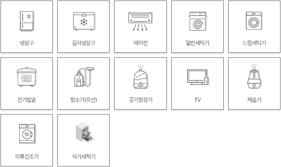 취약계층 고효율 가전 구매지원 품목 