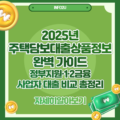 주택담보대출상품정보